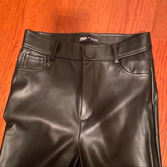 Zara Faux Leather Pants - Picture 6 of 8